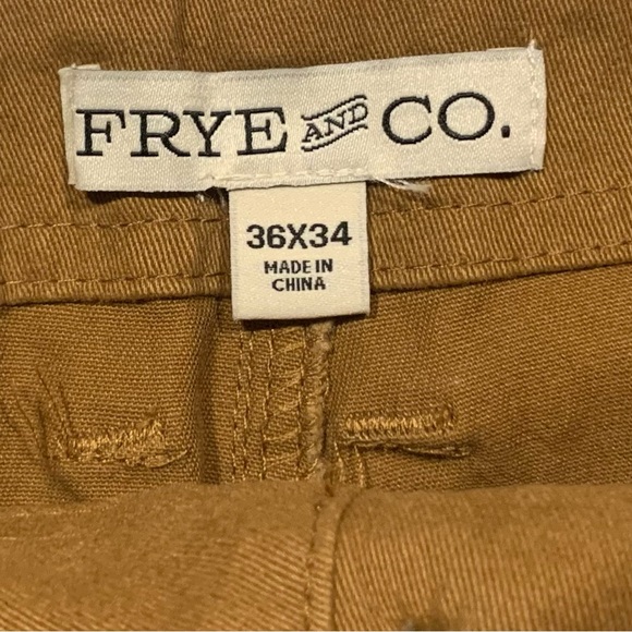 Frye & Co 36x34 Cognac Tan Men’s Pants - Picture 4 of 6